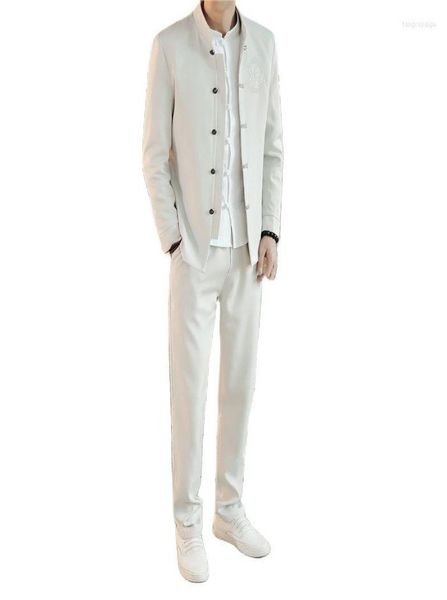 men039s suits classic men embroidered fashion casual stand collar mens blazers jacket and pants china vintage style7193612, White;black
men039s suits classic men embroidered fashion casual stand collar mens blazers jacket and pants china vintage style7193612, White;black