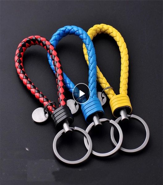 new jewelry creative pu leather braided rope keychain car key ring for women men fashion key holder accessories1236134, Red;brown
new jewelry creative pu leather braided rope keychain car key ring for women men fashion key holder accessories1236134, Red;brown