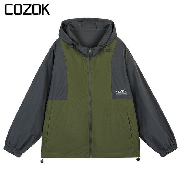 mens jackets japanese harajuku hooded sunscreen jacket men summer letter embroidery patchwork oversize sports couple windbreak coat 230810, Black;brown
mens jackets japanese harajuku hooded sunscreen jacket men summer letter embroidery patchwork oversize sports couple windbreak coat 230810, Black;brown