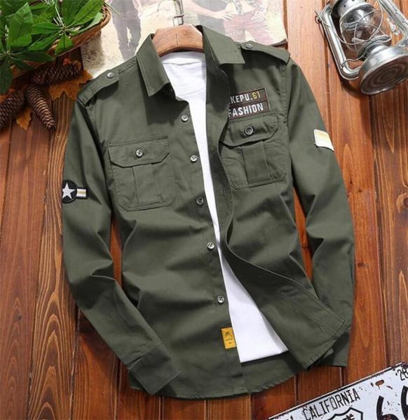 big size military cotton shirt 2021 spring casual retro slim fit with pocket long sleeve vintage streetwear buttoned men0391259502, White;black
big size military cotton shirt 2021 spring casual retro slim fit with pocket long sleeve vintage streetwear buttoned men0391259502, White;black