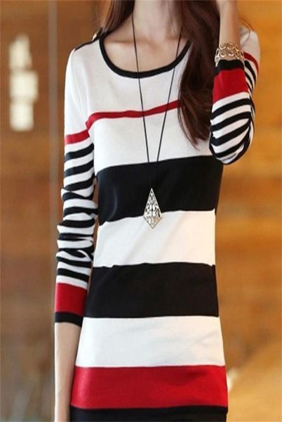 autumn and winter basic women sweater oneck 2017 striped pullover sweaters long sleeve bodycon femme poleras mujer8396149, White;black
autumn and winter basic women sweater oneck 2017 striped pullover sweaters long sleeve bodycon femme poleras mujer8396149, White;black