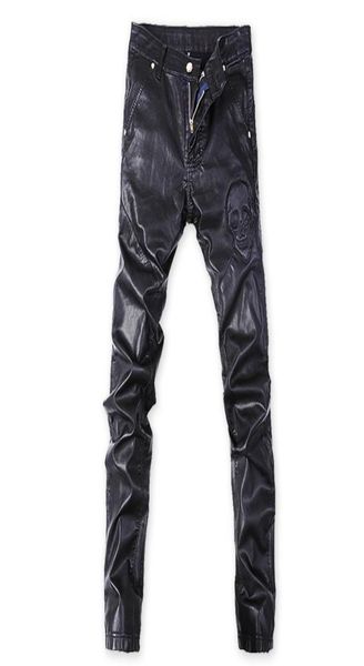 autumn and winter new trendy black skull print leather pants slim korean version of the motorcycle foot windproof pants men039s8320379
autumn and winter new trendy black skull print leather pants slim korean version of the motorcycle foot windproof pants men039s8320379