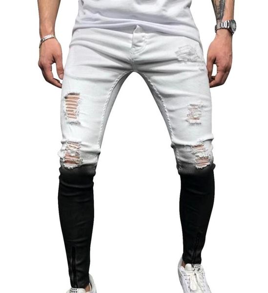 new jeans skinny men gradient black white ripped hole denim pantalones male 2020 autumn ankle zipper pencil trousers5513009, Blue
new jeans skinny men gradient black white ripped hole denim pantalones male 2020 autumn ankle zipper pencil trousers5513009, Blue