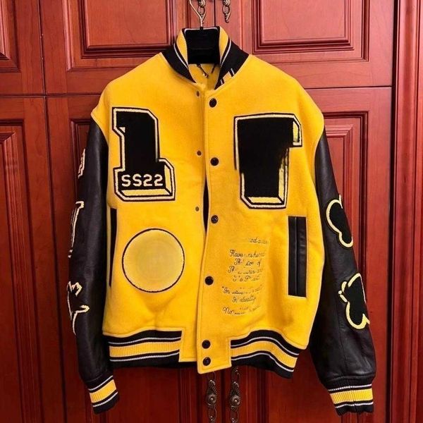 designer jacket men's coat fashion embroidery heavy industry wool baseball clothing luxury clothing trend brand three standard leather, Black;brown
designer jacket men's coat fashion embroidery heavy industry wool baseball clothing luxury clothing trend brand three standard leather, Black;brown