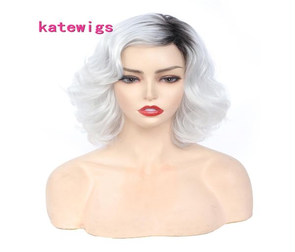 synthetic short black ombre silver gray natural wave wigs for women cosplay wig girl hair high temperature fiber9044775
synthetic short black ombre silver gray natural wave wigs for women cosplay wig girl hair high temperature fiber9044775
