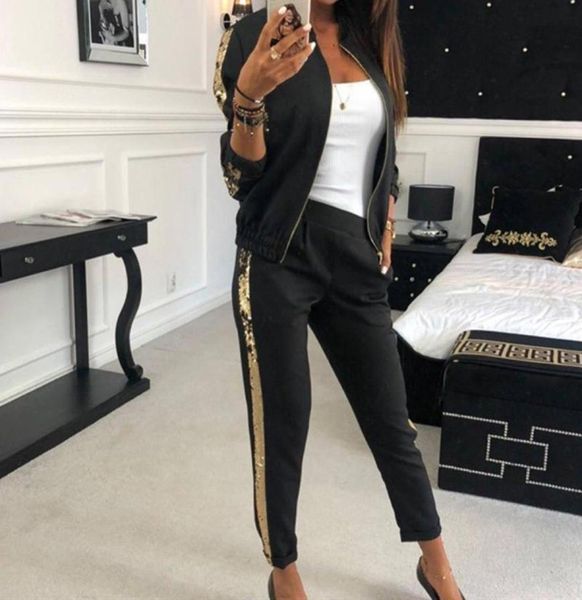 women039s tracksuits women tracksuit autumn fashion female two pieces long sleeve sequins jacket pant set 2pcs sports suit5736506, Gray
women039s tracksuits women tracksuit autumn fashion female two pieces long sleeve sequins jacket pant set 2pcs sports suit5736506, Gray
