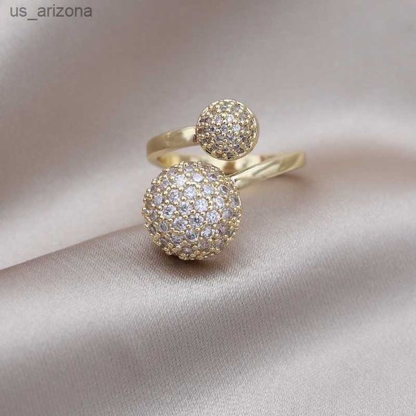 2023 korean new design fashion jewelry 14k gold plated round close-set zircon ball ring elegant women's daily work accessories l230620, Silver
2023 korean new design fashion jewelry 14k gold plated round close-set zircon ball ring elegant women's daily work accessories l230620, Silver