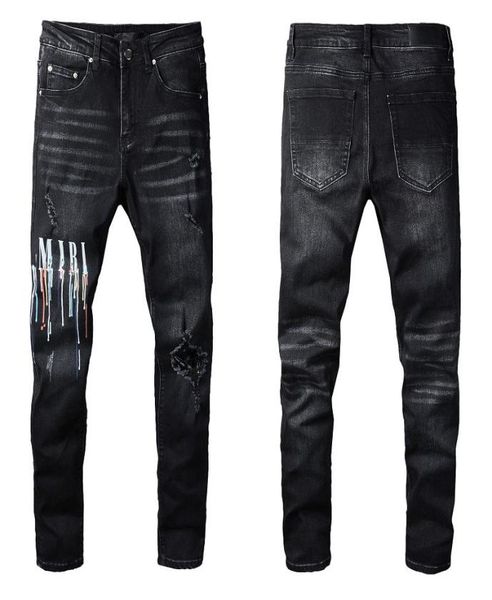 men039s jeans treet spray paint colorful print letter denim black skinny ripped jeans3096283, Blue
men039s jeans treet spray paint colorful print letter denim black skinny ripped jeans3096283, Blue