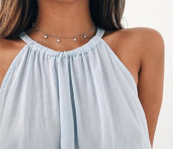 five pointed star women necklace jewelry plated gold lady chain fashion simplicity thickening long tag pendant necklaces 1cy j2b3173302, Silver
five pointed star women necklace jewelry plated gold lady chain fashion simplicity thickening long tag pendant necklaces 1cy j2b3173302, Silver