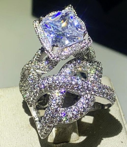 us size 510 hip hop vintage fashion jewelry 925 sterling silver couple rings princess cut white z cz diamond wedding bridal r9823050, Slivery;golden
us size 510 hip hop vintage fashion jewelry 925 sterling silver couple rings princess cut white z cz diamond wedding bridal r9823050, Slivery;golden