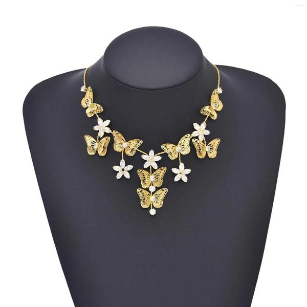necklace earrings set butterfly diamond gold charm wedding earring ring 3 piece women's bridal jewelry, Black
necklace earrings set butterfly diamond gold charm wedding earring ring 3 piece women's bridal jewelry, Black