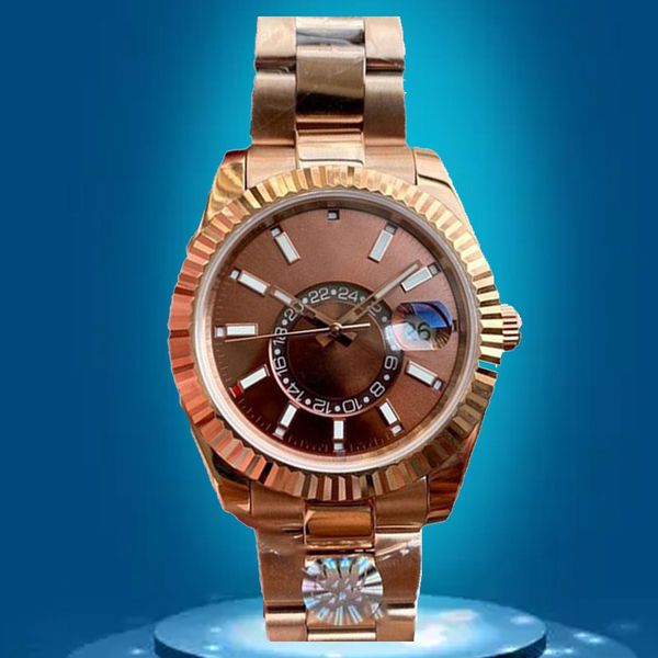 designer watches mens watch mechanical 41mm stainless steel waterproof luminous gold montre homme watch fashion watches skydweller 2813 move, Slivery;brown
designer watches mens watch mechanical 41mm stainless steel waterproof luminous gold montre homme watch fashion watches skydweller 2813 move, Slivery;brown