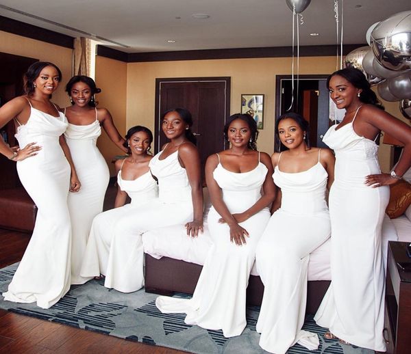 elegant white mermaid long bridesmaid dresses straps open back maid of honor gowns wedding guest party7019695, White;pink
elegant white mermaid long bridesmaid dresses straps open back maid of honor gowns wedding guest party7019695, White;pink