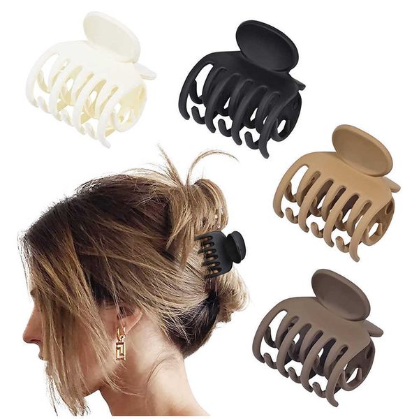 double row teeth hair clips small claw clips for thin hair 1.57" medium matte non-slip short hair accessories for women and girl, Slivery;white
double row teeth hair clips small claw clips for thin hair 1.57" medium matte non-slip short hair accessories for women and girl, Slivery;white