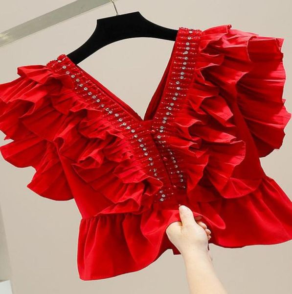 chic french women blouse shirts elastic ruched slim ruffles long sleeve 2023 new fashion streetwear short blouses autumn3625184, White
chic french women blouse shirts elastic ruched slim ruffles long sleeve 2023 new fashion streetwear short blouses autumn3625184, White