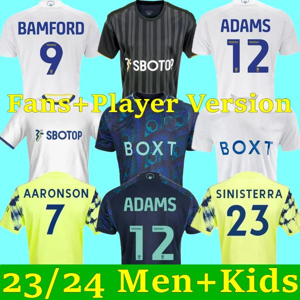23 24 bamford llorente rodrigo leeds unitedes soccer jerseys 2023 2024 adams aaronson harrison sinisterra james kids kit football shirt fans, Black;yellow
23 24 bamford llorente rodrigo leeds unitedes soccer jerseys 2023 2024 adams aaronson harrison sinisterra james kids kit football shirt fans, Black;yellow