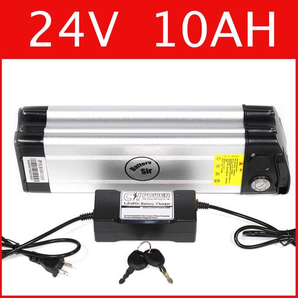 Image of 24V 10AH silver fish ebike battery Lithium Ion Battery for Electric Bike rechargeable battery 24v e-bike X-Treme XB