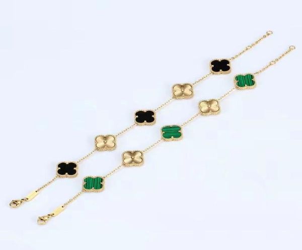 fashion classic clover bracelet pendant mother of pearl stainless steel plated 18k womens girl lover 17cm chain length9491886, Silver
fashion classic clover bracelet pendant mother of pearl stainless steel plated 18k womens girl lover 17cm chain length9491886, Silver