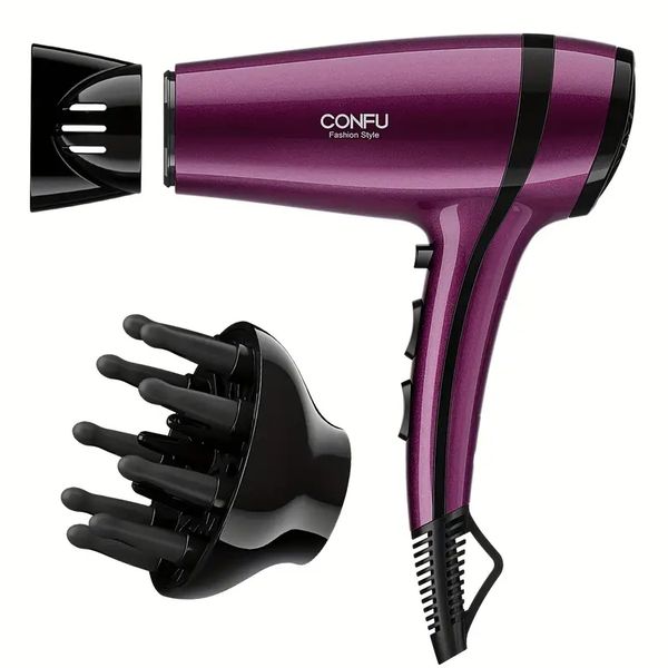 1875w professional hair dryer - quick dry with 2 speeds, 3 heat settings, 1 concentrator & 1 diffuser
1875w professional hair dryer - quick dry with 2 speeds, 3 heat settings, 1 concentrator & 1 diffuser