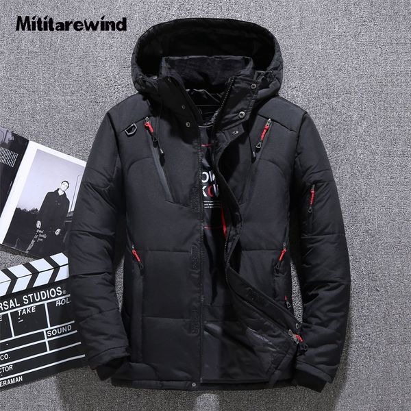 men's jackets thick warm winter down jacket mens white duck filling puffer men casual loose fashion outdoor keep coats 230809, Black;brown