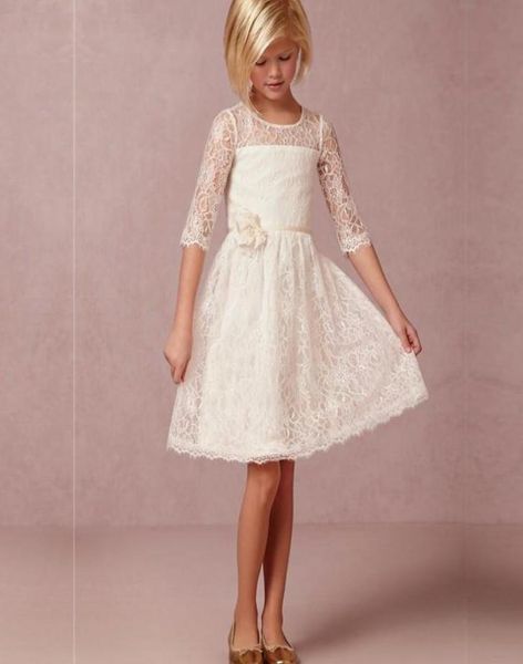 new arrival knee length flower girls dresses for wedding lace back keyhole jewel cute pageants gowns 12 sleeve sash custom made d6069429, White;blue
new arrival knee length flower girls dresses for wedding lace back keyhole jewel cute pageants gowns 12 sleeve sash custom made d6069429, White;blue