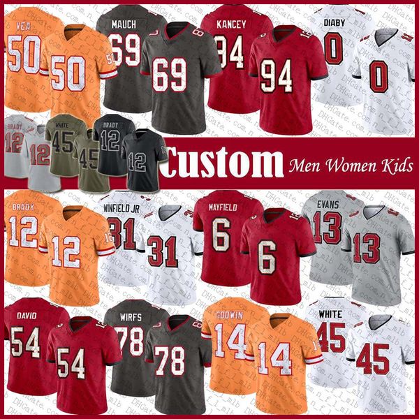 6 baker mayfield tb bucs football jersey custom tampas bayes buccaneeres mike evans devin white chris godwin lavonte david vita vea tristan, Black;red
6 baker mayfield tb bucs football jersey custom tampas bayes buccaneeres mike evans devin white chris godwin lavonte david vita vea tristan, Black;red