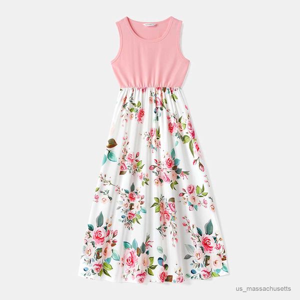 family matching outfits family matching outfits cotton short-sleeve colorblock shirts and floral print naia spliced tank dresses sets r23081, Blue
family matching outfits family matching outfits cotton short-sleeve colorblock shirts and floral print naia spliced tank dresses sets r23081, Blue