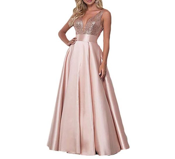 elegant rose gold sequins long evening dresses vneck backless prom party gowns aline formal dress women wear 20198664551, Black;red
elegant rose gold sequins long evening dresses vneck backless prom party gowns aline formal dress women wear 20198664551, Black;red
