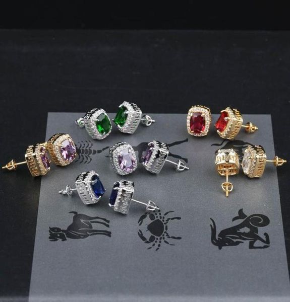 hip hop colorful gemstone stud earrings womens bling iced out diamond earrings red green blue gem ruby emerald earrings6748786, Golden;silver
hip hop colorful gemstone stud earrings womens bling iced out diamond earrings red green blue gem ruby emerald earrings6748786, Golden;silver