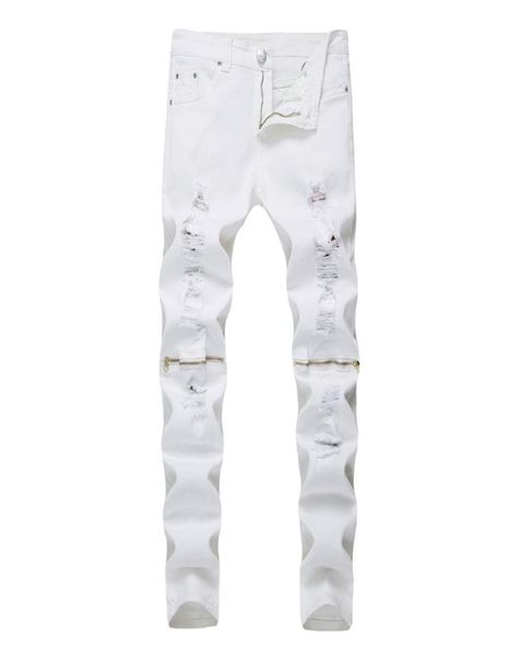new fashion mens knee zipper ripped jeans cotton white elastic slim men motorcycle denim joggers skinny jeans6371933, Blue
new fashion mens knee zipper ripped jeans cotton white elastic slim men motorcycle denim joggers skinny jeans6371933, Blue