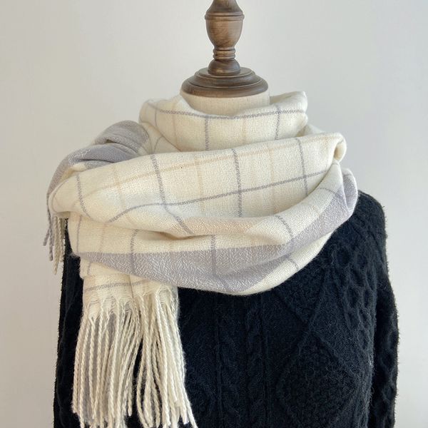 scarves winter plaid shawl plaid scarf women's autumn and winter all-match imitation cashmere dual-use scarf 230810, Blue;gray
scarves winter plaid shawl plaid scarf women's autumn and winter all-match imitation cashmere dual-use scarf 230810, Blue;gray