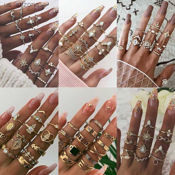 ksra boho vintage gold color star knuckle rings for women boho crystal star crescent geometric female finger rings set jewelry l230620, Silver
ksra boho vintage gold color star knuckle rings for women boho crystal star crescent geometric female finger rings set jewelry l230620, Silver