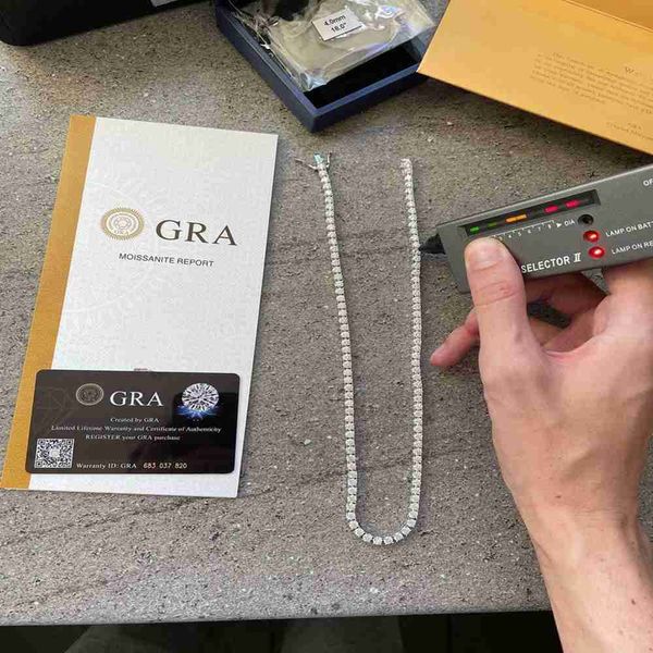 3mm Vvs Moissanite Tennis Chain 925 Sterling Silver Gra Certified Hip Hop Diamond Iced Out Women Fine Jewelry Tennis Necklace
3mm Vvs Moissanite Tennis Chain 925 Sterling Silver Gra Certified Hip Hop Diamond Iced Out Women Fine Jewelry Tennis Necklace
