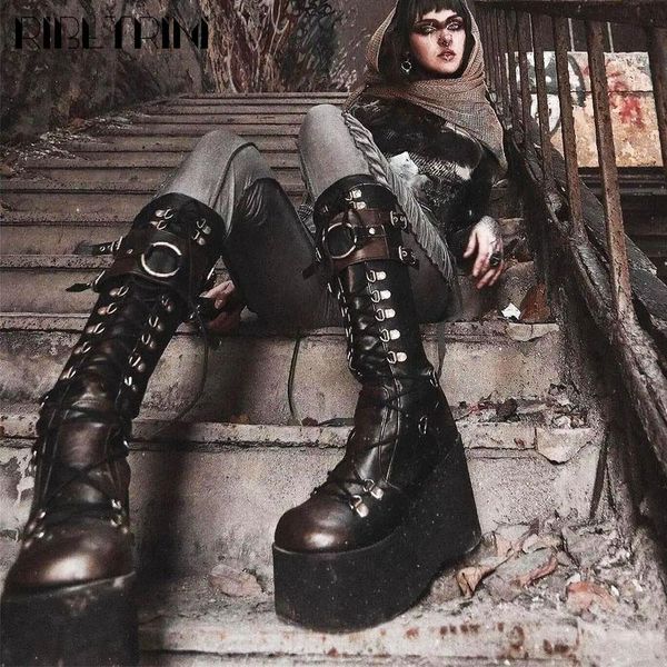 boots ins brand womens thigh high combat women lace up zip thick wedges bucklepunk goth cool fashion street booties 230810, Black
boots ins brand womens thigh high combat women lace up zip thick wedges bucklepunk goth cool fashion street booties 230810, Black