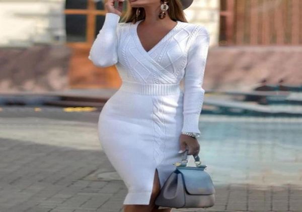casual dresses bodycon sweater dress autumn winter fashion simple designer thin s split vneck long sleeve2168263, Black;gray
casual dresses bodycon sweater dress autumn winter fashion simple designer thin s split vneck long sleeve2168263, Black;gray