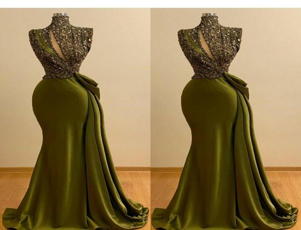 2021 hunter green prom dresses high neck keyhole sequined lace sleeveless mermaid sequins sweep train plus size long party ev7790187, Black
2021 hunter green prom dresses high neck keyhole sequined lace sleeveless mermaid sequins sweep train plus size long party ev7790187, Black