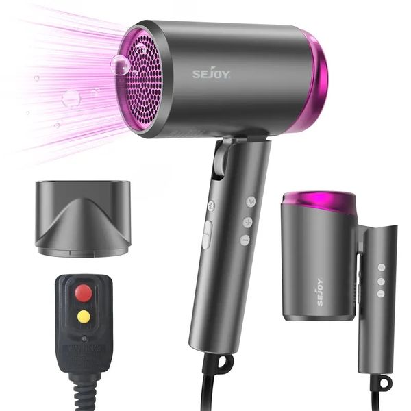 18800rpm ionic hair dryer - 20 million negative ions, 1800w, adjustable temp & wind speed, led display, foldable handle - perfect for travel
18800rpm ionic hair dryer - 20 million negative ions, 1800w, adjustable temp & wind speed, led display, foldable handle - perfect for travel