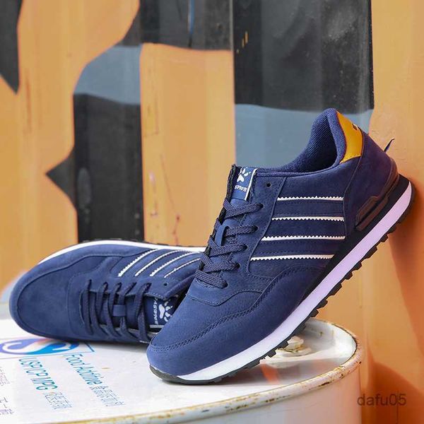 sneakers men's sneakers leather casual shoes autumn new breathable men shoes male flat shoe r230810, Black;red