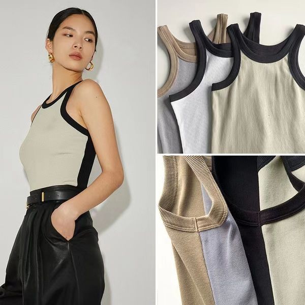women's tanks camis totem * organic cotton thread rib tank contrast racerback elastic slim sports 230809, White
women's tanks camis totem * organic cotton thread rib tank contrast racerback elastic slim sports 230809, White