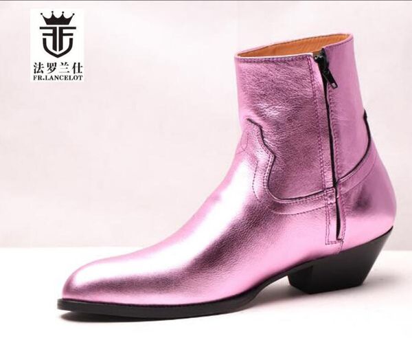 boots fr.lancelot trend leather men's boots england gentlemen style high shiny booties casual business shoes bota 230810, Black
boots fr.lancelot trend leather men's boots england gentlemen style high shiny booties casual business shoes bota 230810, Black