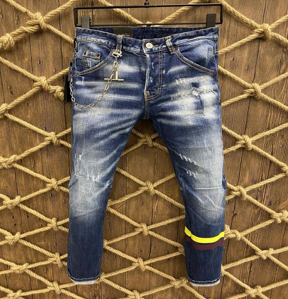 21s mens jeans designer ripped skinny trousers moto biker hole slim fashion brand distressed ture denim pants hip hop men d2 9801 1382831, Blue
21s mens jeans designer ripped skinny trousers moto biker hole slim fashion brand distressed ture denim pants hip hop men d2 9801 1382831, Blue