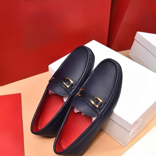 men's leather shoes designer classic leather shoes fashion casual loafers size 38-45, Black
men's leather shoes designer classic leather shoes fashion casual loafers size 38-45, Black