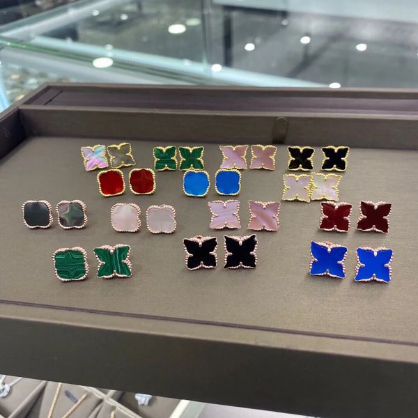 designer 1.5cm clover studs earring vintage four leaf clover charm stud earrings stainless steel earings gold studs agate for women luxury w, Golden;silver
designer 1.5cm clover studs earring vintage four leaf clover charm stud earrings stainless steel earings gold studs agate for women luxury w, Golden;silver
