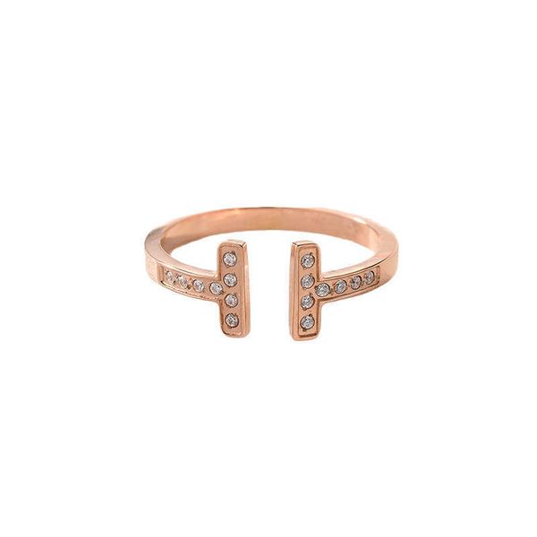 south korea's east gate titanium steel double t open ring female rose gold couple network red japan and korea fashion trend with logo, Silver
south korea's east gate titanium steel double t open ring female rose gold couple network red japan and korea fashion trend with logo, Silver