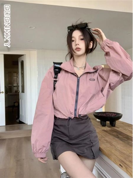 womens jackets korean cropped jacket women y2k streetwear loose vintage harajuku outdoor track causal short thin sports outwear 230810, Black;brown
womens jackets korean cropped jacket women y2k streetwear loose vintage harajuku outdoor track causal short thin sports outwear 230810, Black;brown