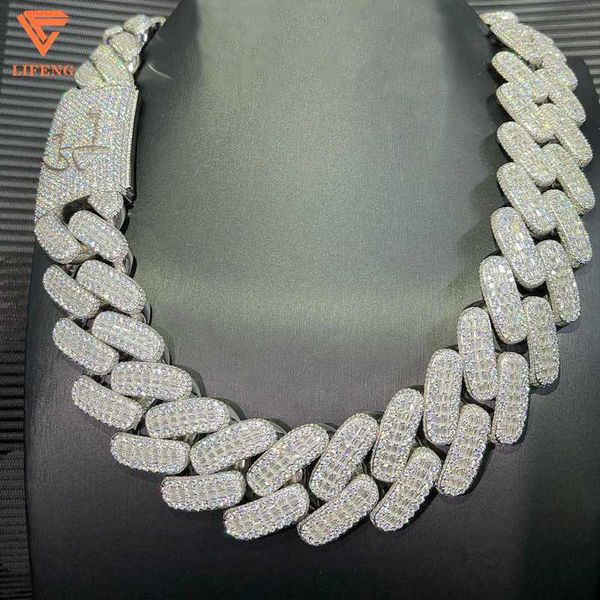 lifeng jewelry 30mm width vvs moissanite link chain baguette diamond 925 sterling silver cuban white gold necklace custom chain
lifeng jewelry 30mm width vvs moissanite link chain baguette diamond 925 sterling silver cuban white gold necklace custom chain