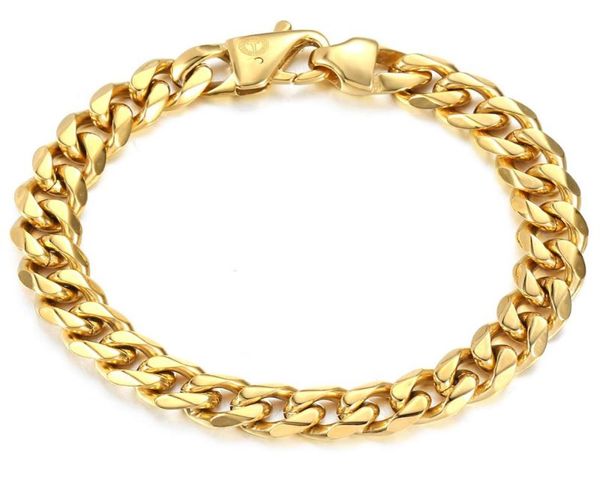 davieslee 11mm male bracelet cuban curb link chain 316l stainless steel bracelet for men boys gold silver color 89 inch dhb5141233556, Black
davieslee 11mm male bracelet cuban curb link chain 316l stainless steel bracelet for men boys gold silver color 89 inch dhb5141233556, Black
