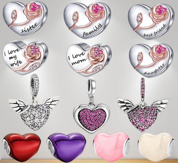 925 sterling silver pendant charms for p original box heart series pendant european bead charms bracelet necklace1223045, Bronze;silver
925 sterling silver pendant charms for p original box heart series pendant european bead charms bracelet necklace1223045, Bronze;silver