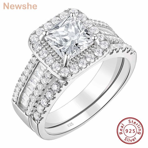 wedding rings she 925 sterling silver wedding jewelry bridal ring sets for women 3.5 ct imitation diamond princess cut aaaaa cubic zircon 23, Slivery;golden
wedding rings she 925 sterling silver wedding jewelry bridal ring sets for women 3.5 ct imitation diamond princess cut aaaaa cubic zircon 23, Slivery;golden
