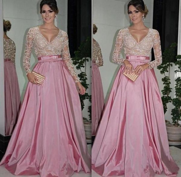 a line evening dresses colorful full illusion sleeve v neck transparent bow long formal gowns 2019 elegant taffeta custom mad4475784, Black;red
a line evening dresses colorful full illusion sleeve v neck transparent bow long formal gowns 2019 elegant taffeta custom mad4475784, Black;red